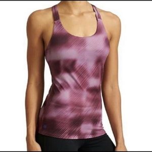 Athleta Chia Optimism Alpine Racerback Shelf Bra  Workout Athletic‎ Tank Top XS